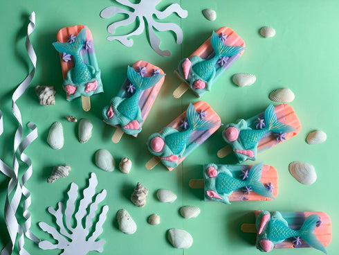 The Sass Bar Seascape Mermaid Popsicle Soap